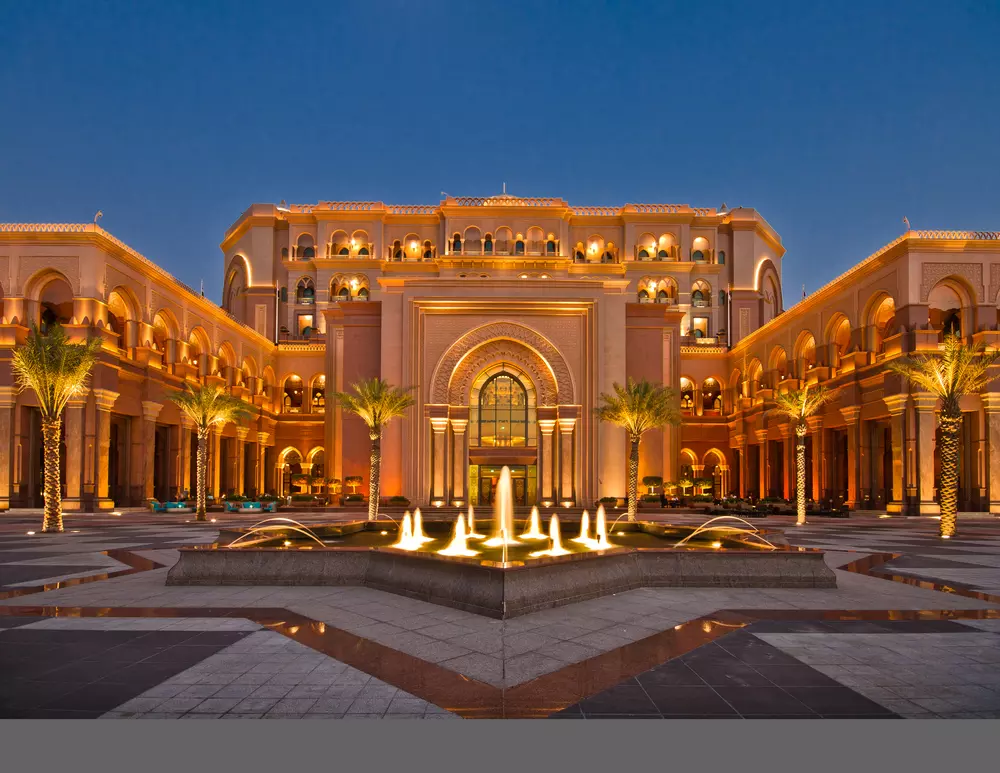 Stunning view of Hotel Emirates, luxury hotel exterior with elegant architecture